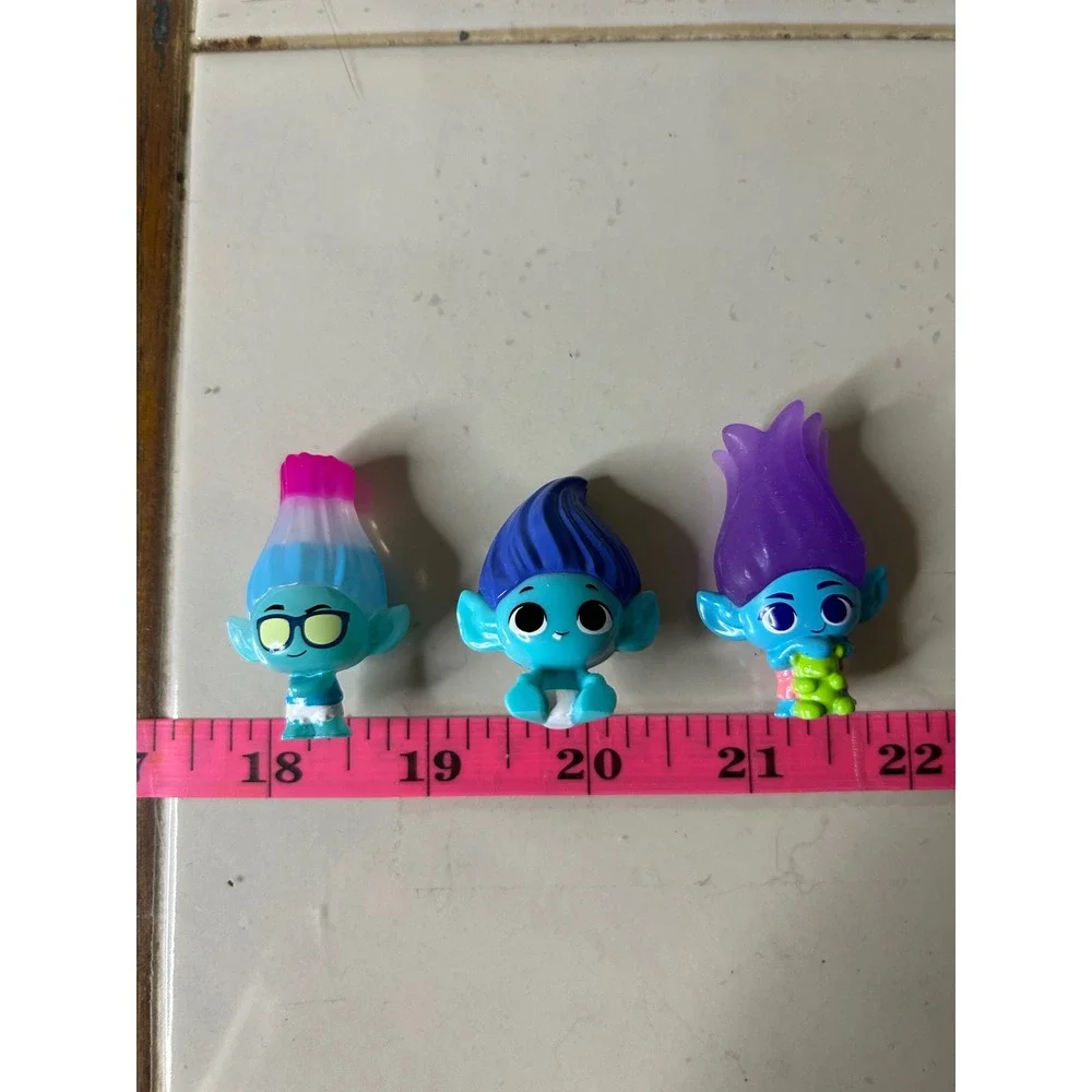 DreamWorks Trolls Band Together Mineez Moose Toys Figures Lot of 3 Blue Purple